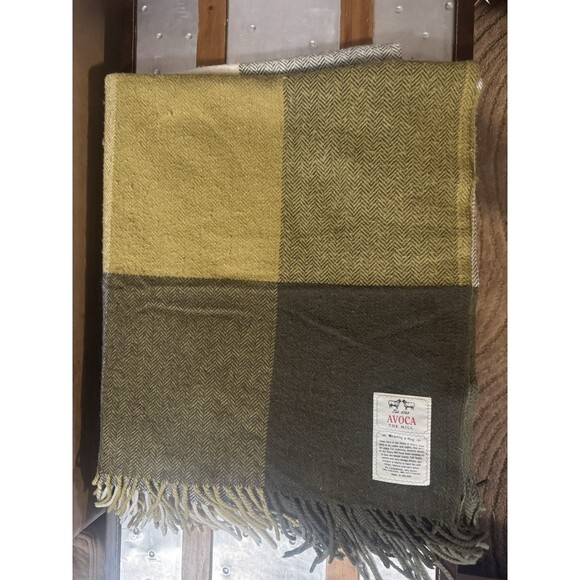 Avoca The Mill Cashmere  Wool Viscose Blend 60 X 36 Inch Throw Made In Ireland - Picture 4 of 6